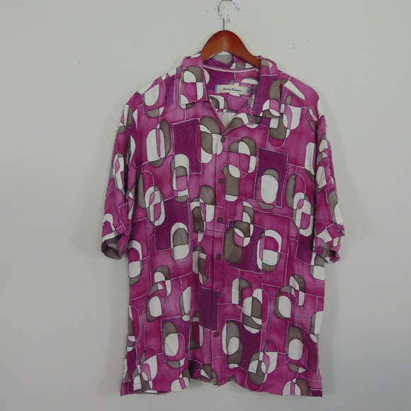 Tommy Bahama Other - Tommy Bahama  Short Sleeve Button Shirt 100% Silk